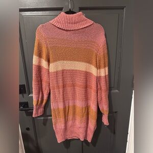 L*Space 100% cotton Turtleneck Mini Dress